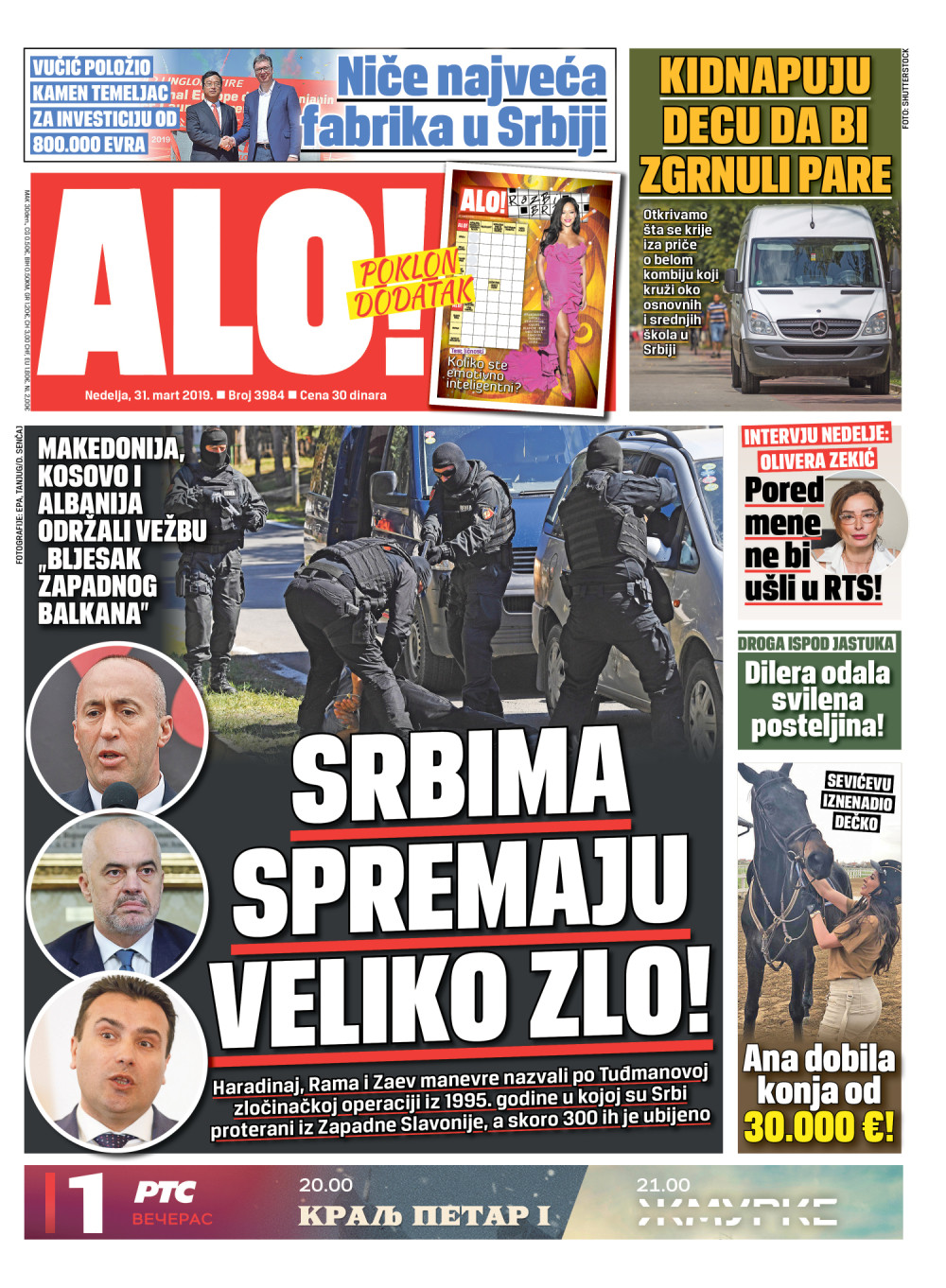 Haradinaj, Rama i Zaev spremaju Srbima veliko zlo! ČITAJTE U ALO!