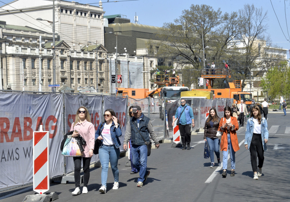 Saobraćaj na Trgu Republike će sigurno biti pušten 1. septembra