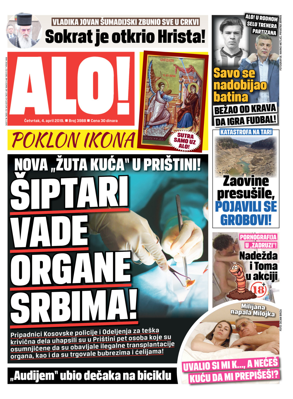 Šiptari vade organe Srbima!