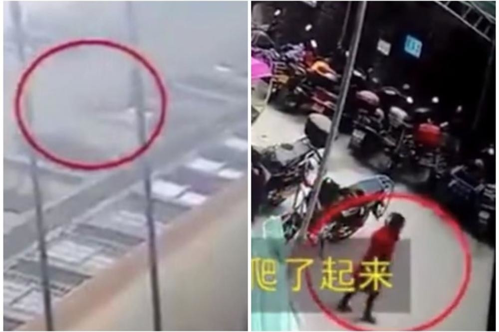 Devojčica pala sa 6. sprata i PREVARILA SMRT, ustala sa betona i mirno odšetala! Spasilo je čudo! (VIDEO)