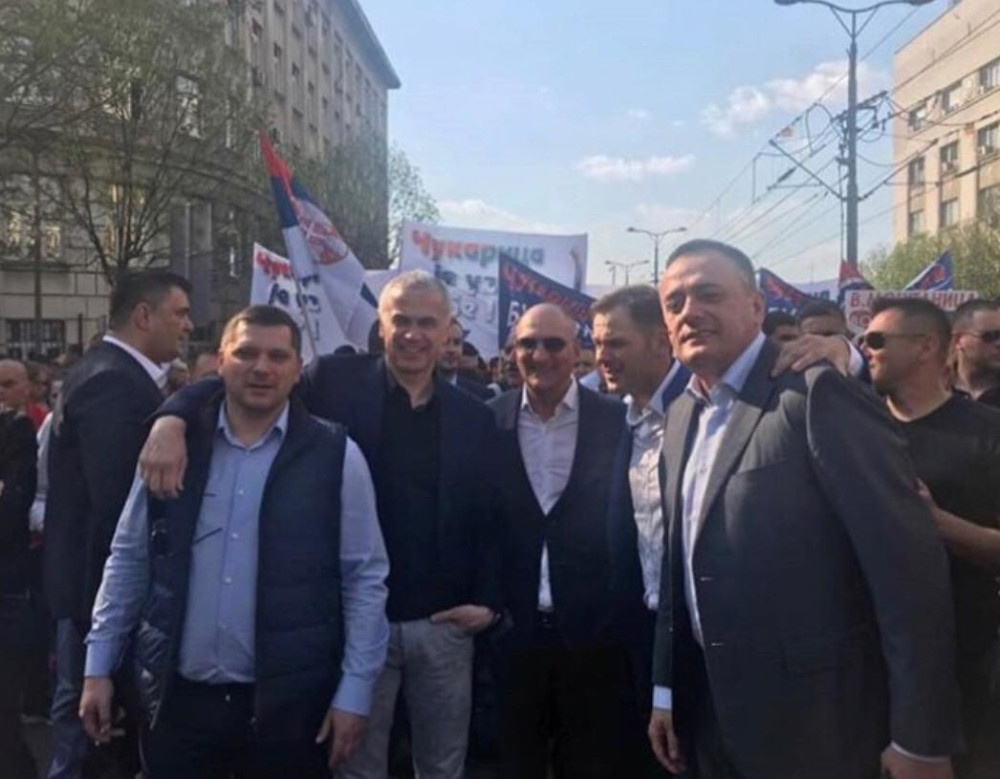 Zvezdaši Terzić i Mrkela prisustvovali mitingu "Budućnost Srbije"