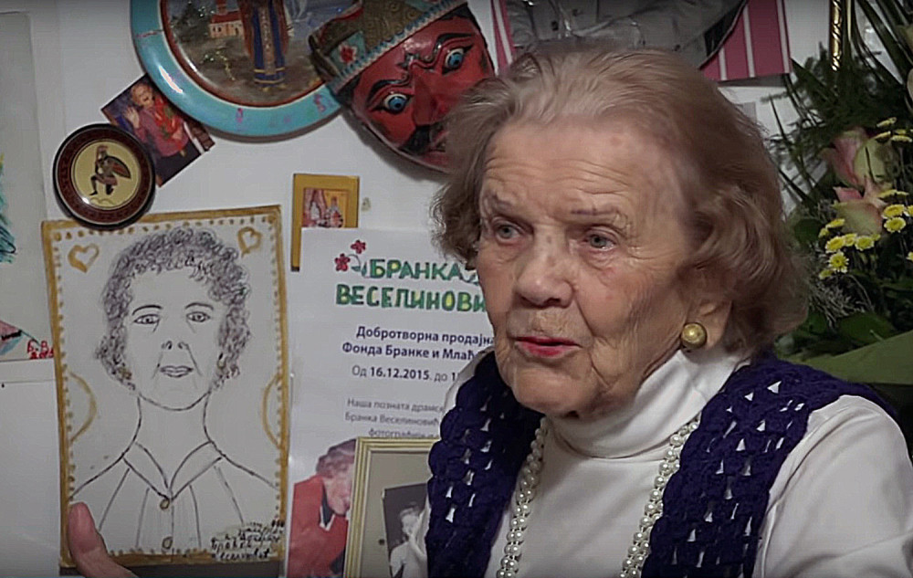 "Zaplakala sam se!" Glumica Branka Veselinović (101), sama u svojoj kući u Beogradu!