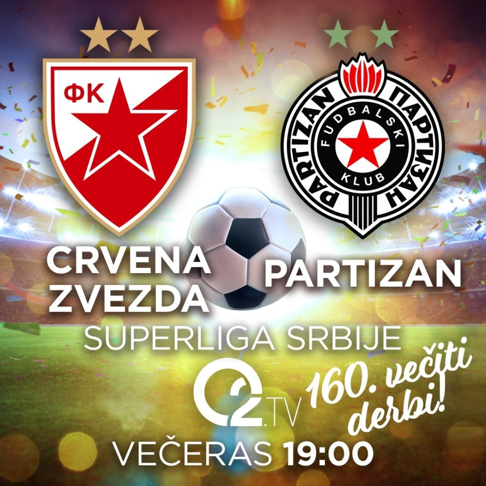 Direktan prenos “večitog derbija” večeras od 19h na Areni i na O2 TV