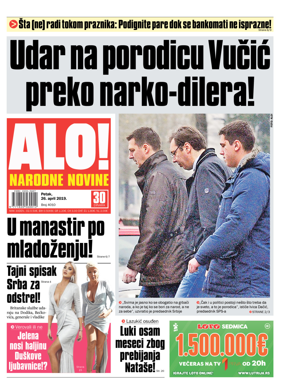 Napad na porodicu Vučić preko narko-dilera!