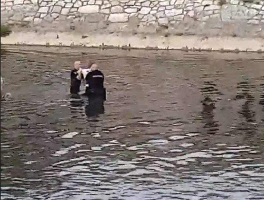 Dao se u beg, skočio u reku, a onda su niški policajci sve oduševili jednim potezom! (VIDEO)