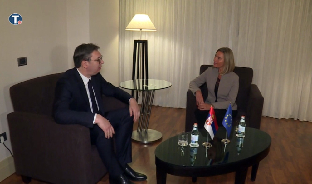 Predsednik Srbije upozorio šeficu evropske diplomatije na opasno ponašanje Albanaca