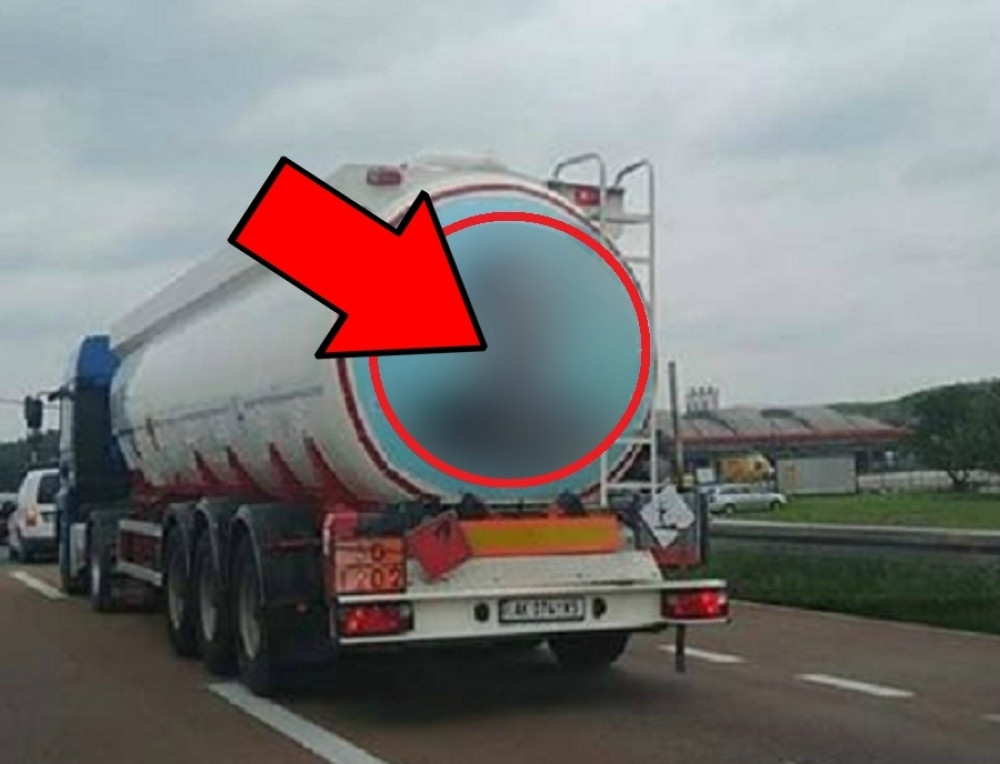 Stavio je genijalnu sliku na cisternu i svi znaju da je teret EKSPLOZIVAN (FOTO)