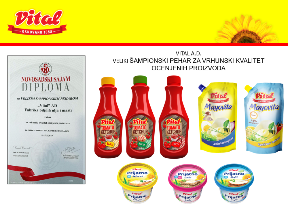 Podeljene nagrade za kvalitet na 86. Novosadskom poljoprivrednom sajmu, maksimalna priznanja za srpsku fabriku ulja