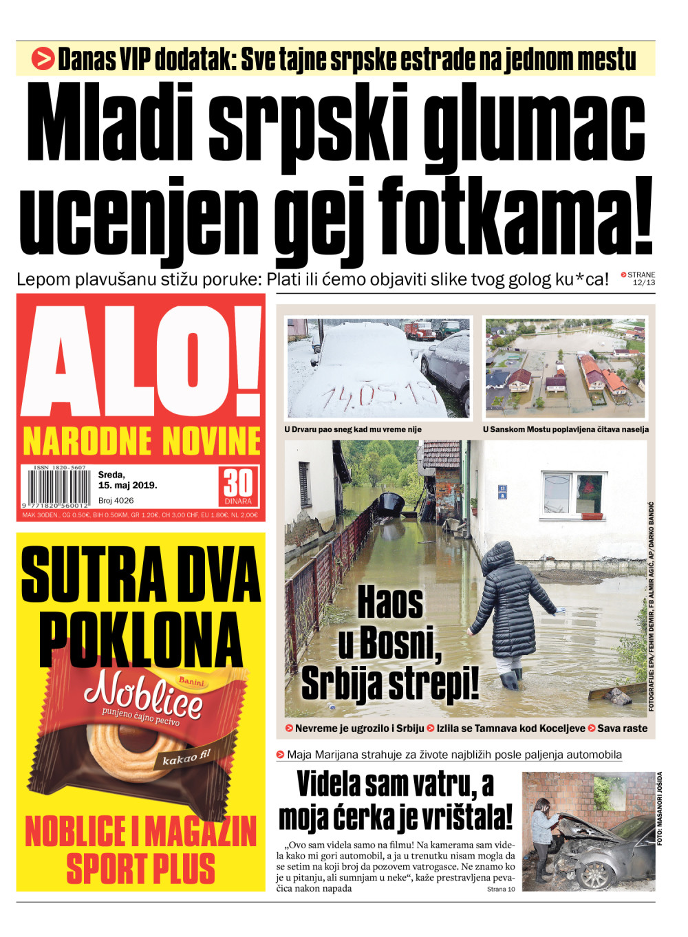 U Drvaru sneg, Sanski most poplavljen, a kod nas pljuštalo celu noć! OVA reka se već izlila! Više čitajte u ALO! (FOTO)