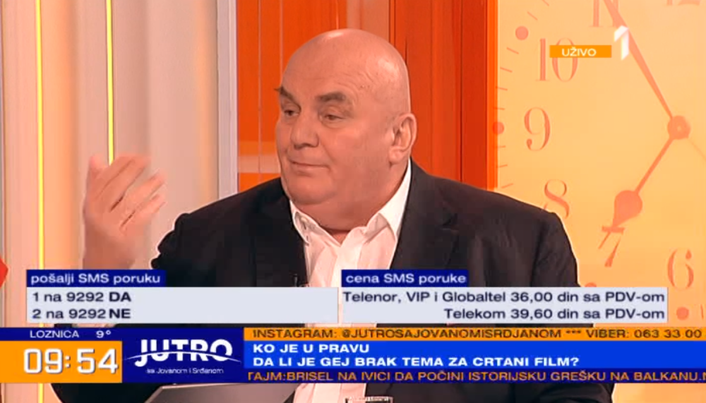 "Neću da mi pozadinac štipka kuma na slavi! Bolje sa životinjom!" Muk u studiju, a onda je Srđan zaprepastio gledaoce!