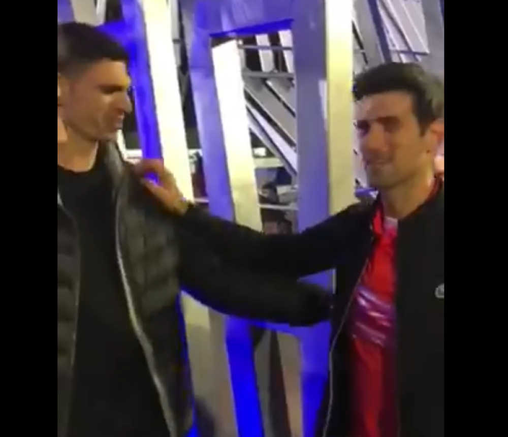 Priredili Đokoviću "sačekušu" pa onda usledili zagrljaji! (FOTO + VIDEO)