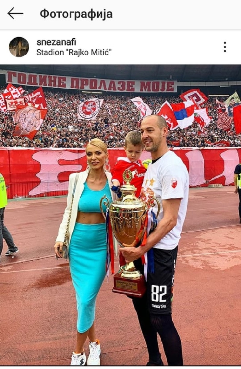Ovako je Snežana Borjan proslavila fantastičnu partiju njenog supruga i prolazak Zvezde u poslednje kolo kvalifikacija! (FOTO)