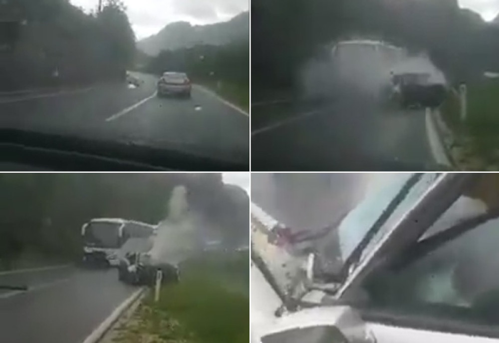 Vozač kod Jablanice zakucao se u autobus i poginuo, očevidac sve snimao i smejao se dok je žrtva umirala, a sada je UHAPŠEN! (VIDEO)