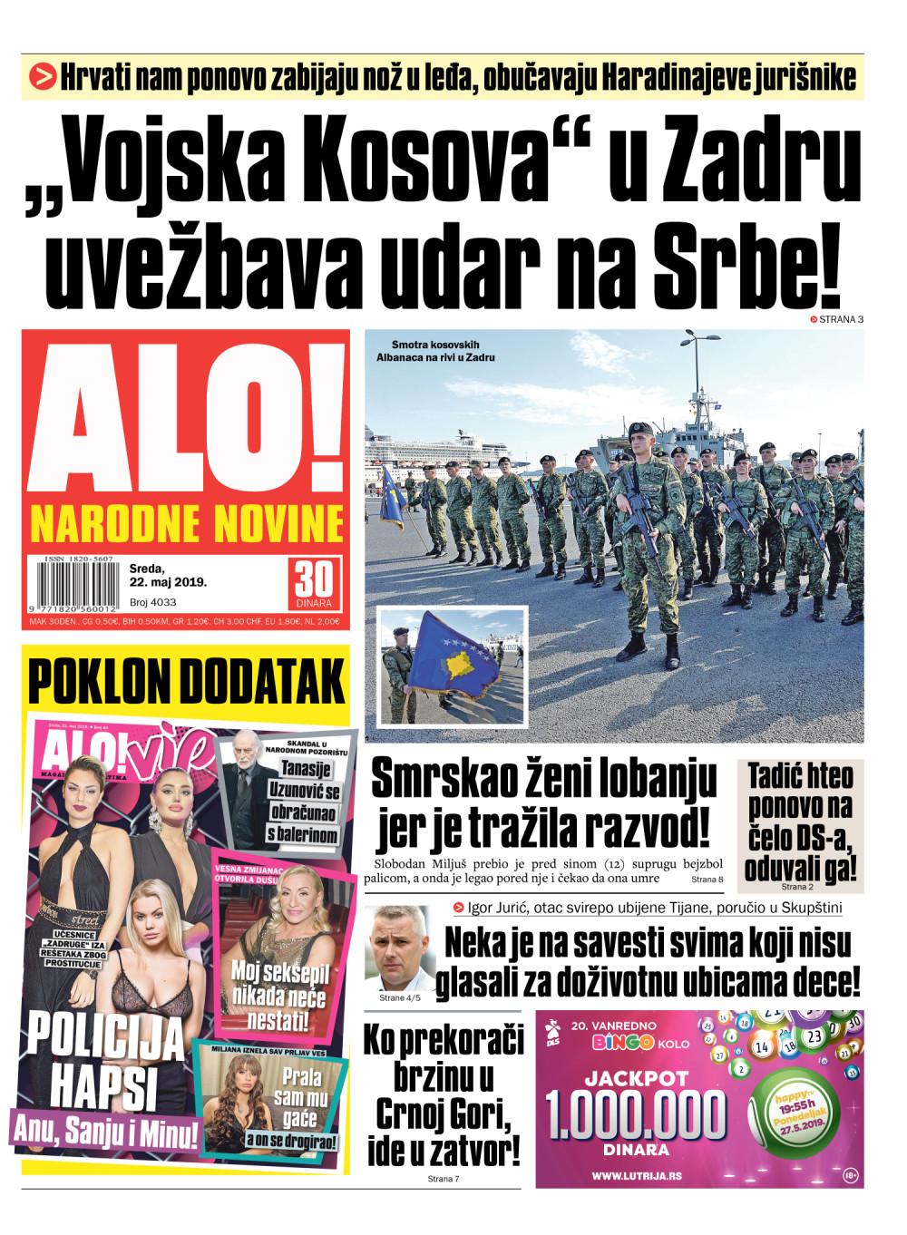 Hrvati nam ponovo zarili nož u leđa! Obučavaju Haradinajeve jurišnike! Više čitajte u Alo!