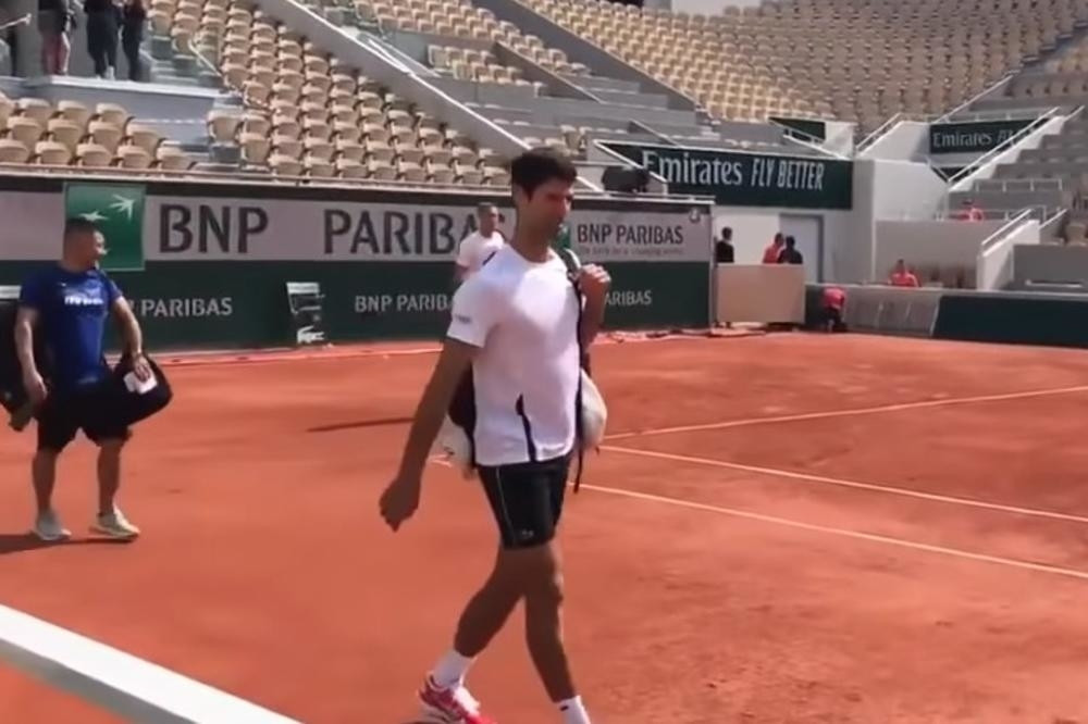 Novak odradio prvi trening u Parizu! (VIDEO)