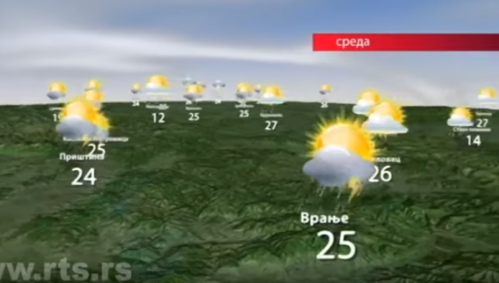 Gledaoci sinoć u 20.10 crkli od smeha kad su videli šta piše ispod priloga o vremenskoj prognozi! (FOTO)