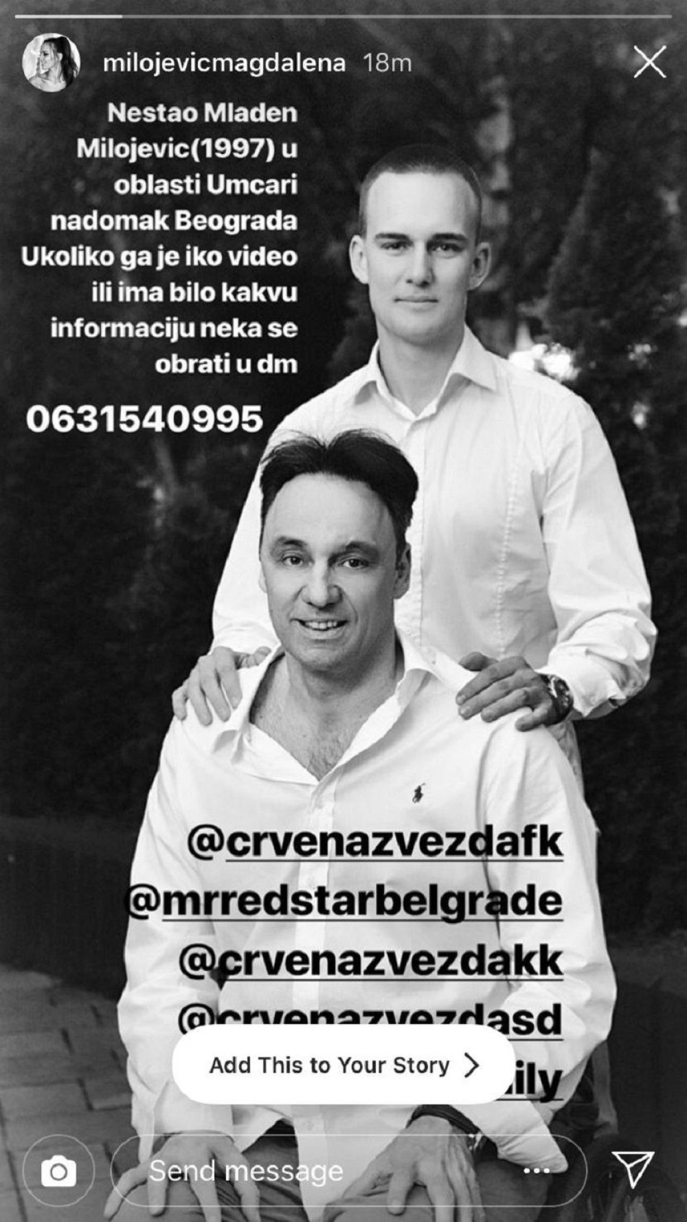 Mladen poslednji put primećen u Umčarima, ako ga vidite odmah POZOVITE policiju