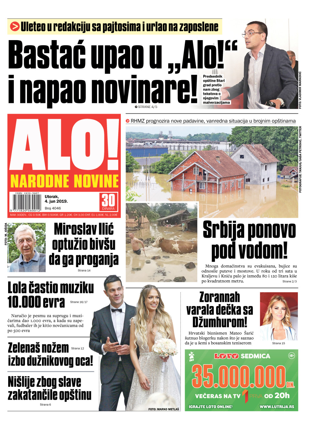 Bastać upao u Alo! i napao novinare! ČITAJTE U ALO!