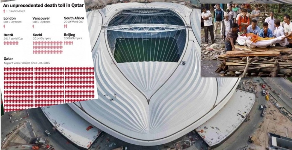 KRVAVI MUNDIJAL, preko 1400 radnika poginulo pri izgradnji fudbalskih stadiona u Kataru! (VIDEO)