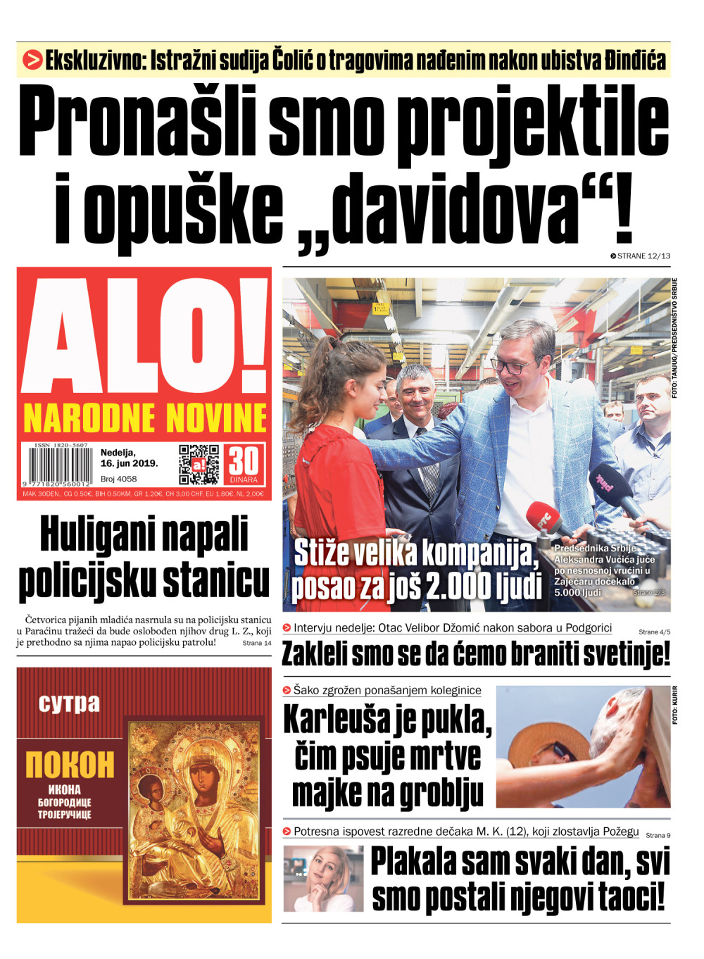 Istražni sudija Čolić o tragovima nađenim nakon ubistva Đinđića: Pronašli smo projektile i opuške "davidova"!