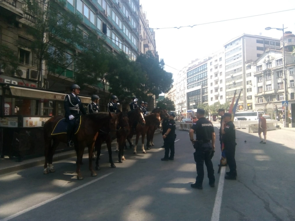 Završen svečani policijski defile Knez Mihailovom