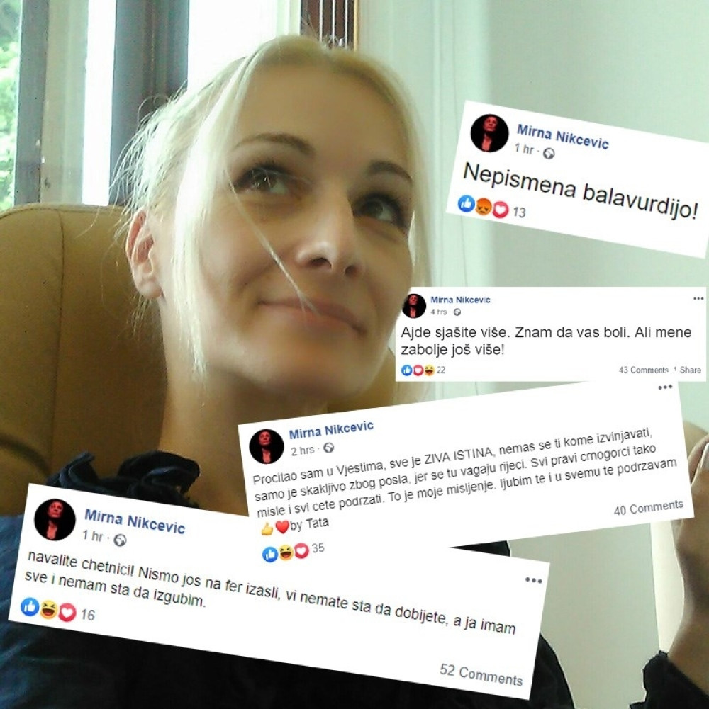 Crnogorska savetnica započela RAT na Fejsbuku, pljuje na SVE SRPSKO samo da dobije pažnju! Skandalozne objave!