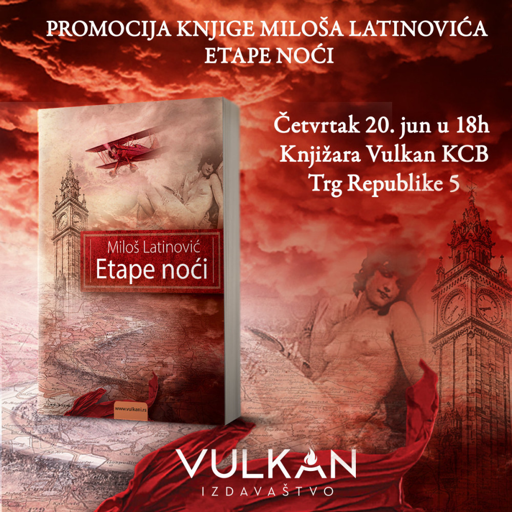Promocija novog romana Miloša Latinovića - Etape noći