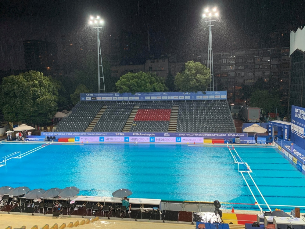 Srbija gubila od Australije, a onda KIŠNA OLUJA ZAHVATILA BAZEN!