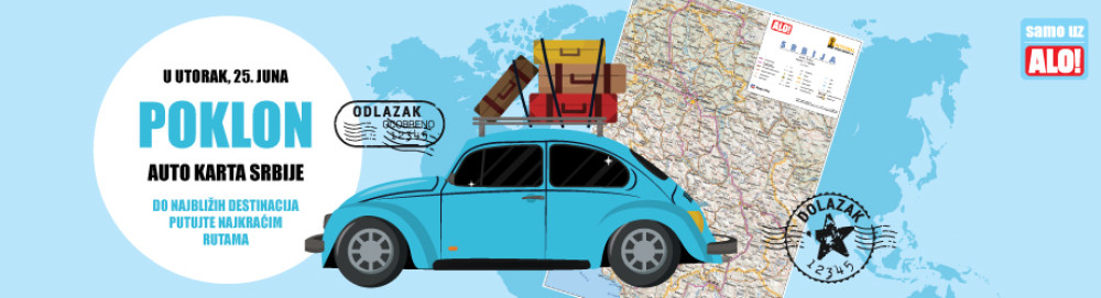 U utorak auto karta Srbije za sve čitaoce