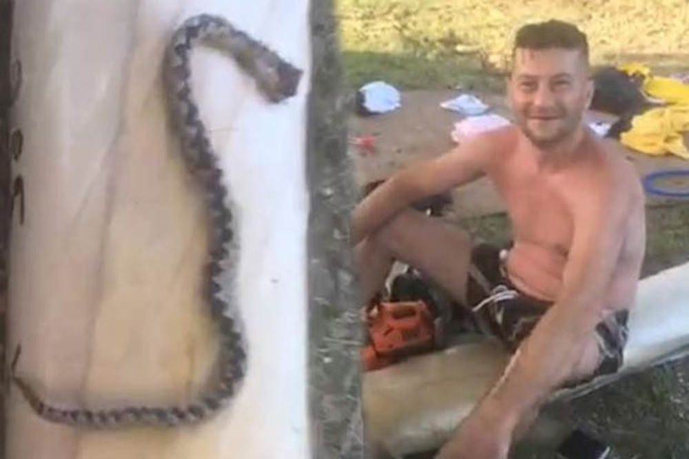 Zmija otrovnica mu se zavukla IZMEĐU NOGU, ali je njegova reakcije sve oduševila! (VIDEO)
