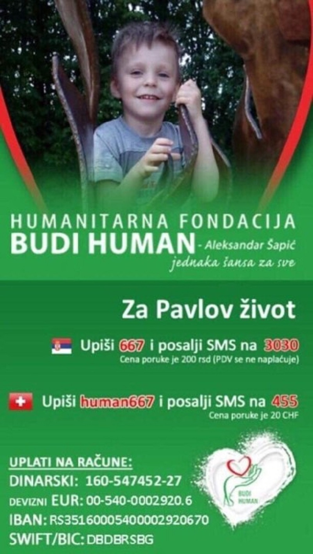 Obezbedimo ovom dečaku sredstva za nastavak lečenja u inostranstvu!