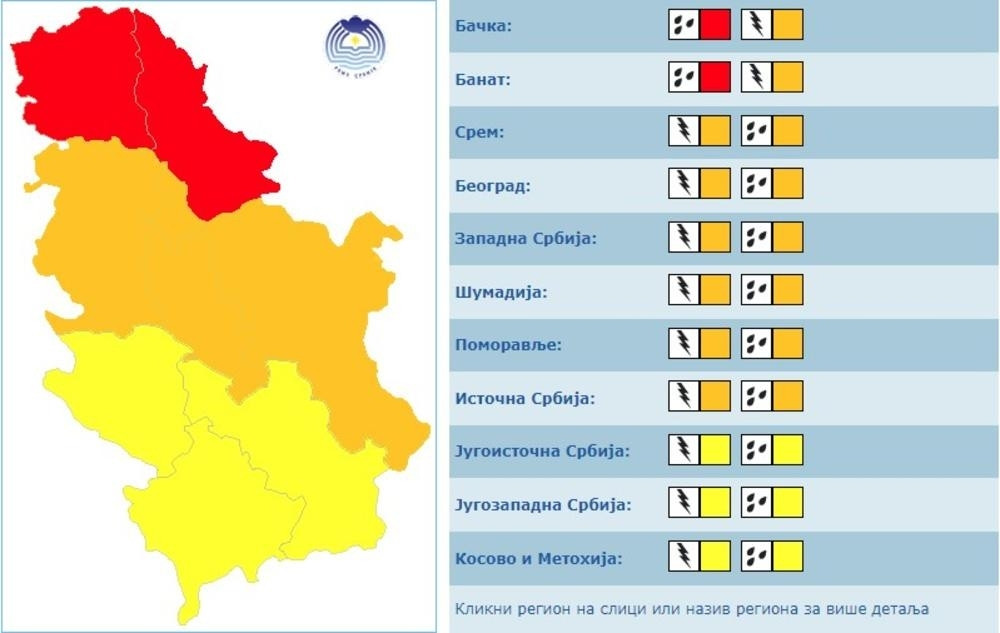 Noćas stiže ULTIMATIVNA OLUJA! Gromovi će uništiti jedan deo Srbije!