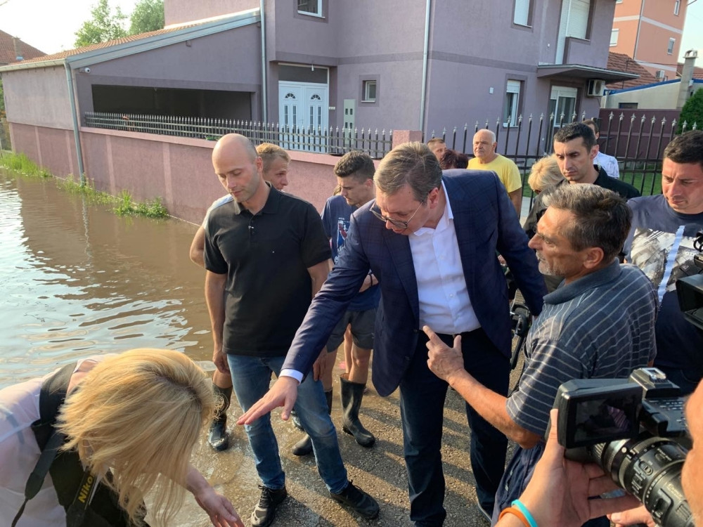 Jovičić preneo zahvalnost Palilulaca za podršku tokom poplava: Veruju Vučiću da će biti kanalizacije