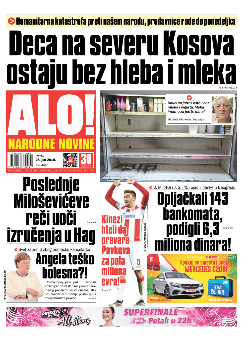 Humanitarna katastrofa preti našem narodu , prodavnice rade do ponedeljka! ČITAJTE U ALO!