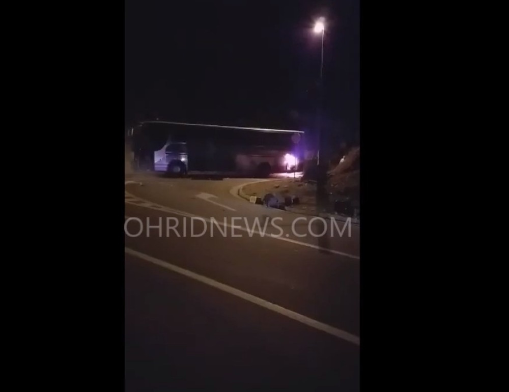 Vatrena buktinja za par minuta progutala makedonski autobus