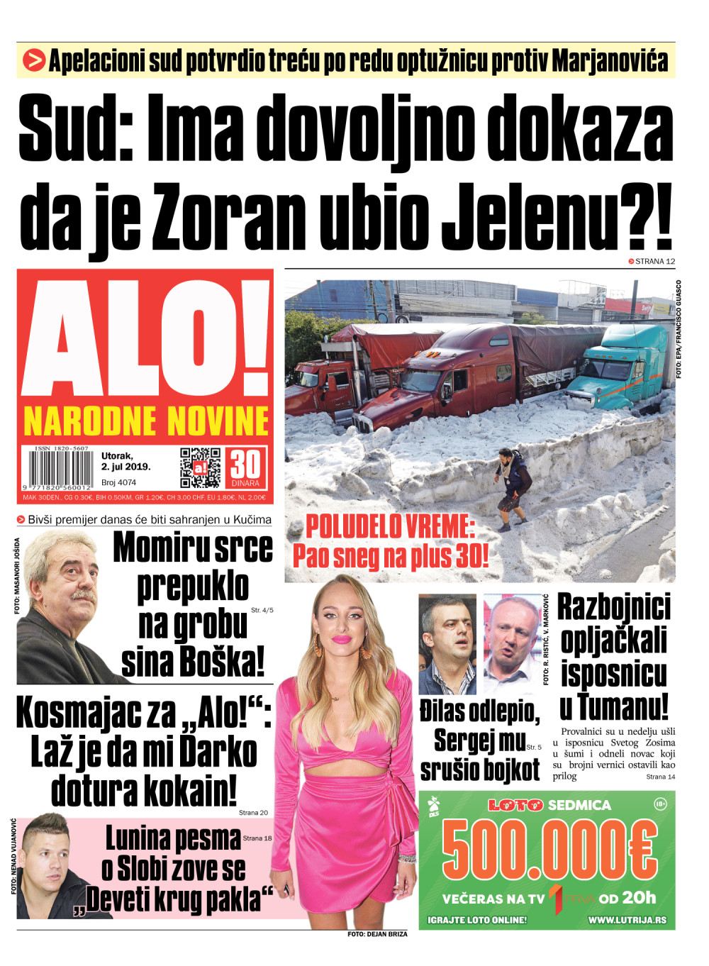 Bivši premijer SRJ biće sahranjen u rodnom selu u Kučima! ČITAJTE U "ALO!"