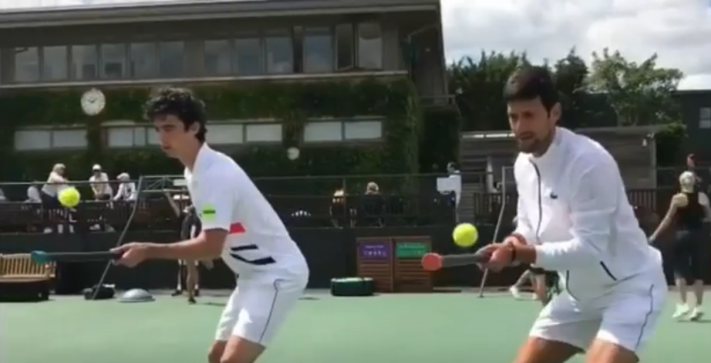 Šou u režiji Đokovića i srpskog teniskog akrobate na Vimbldonu! (VIDEO)