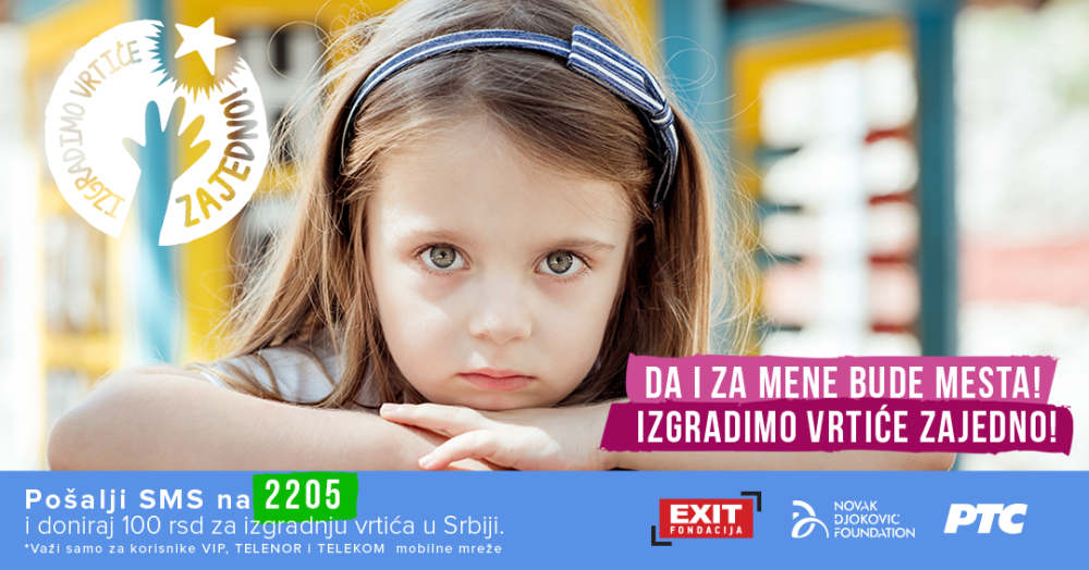 Novak Đoković i EXIT pozvali na akciju: Izgradimo vrtiće zajedno!