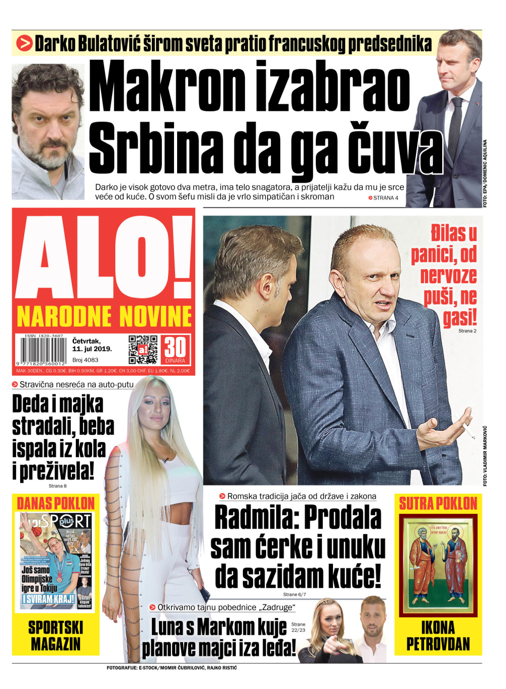 Darko Bulatović, čuvar francuskog predsednika otkriva nepoznate detalje o svom šefu! ČITAJTE U ALO!