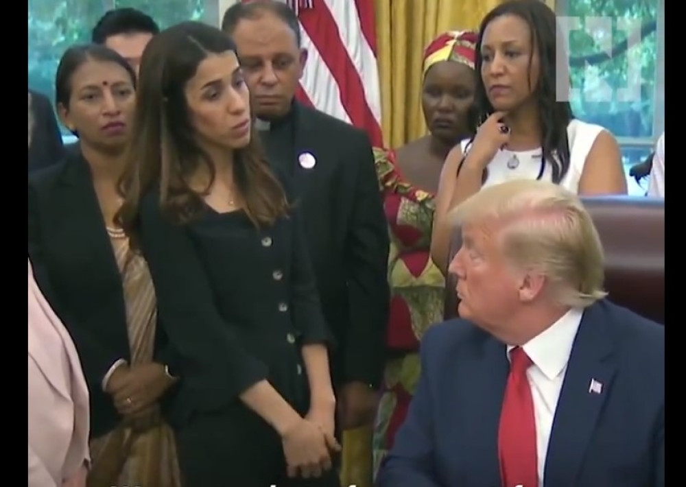 "Ubili su moju mamu i šestoro braće"! TRAMP: "Gde su oni sad?" Nadia: "Oni su u masovnoj grobnici"!