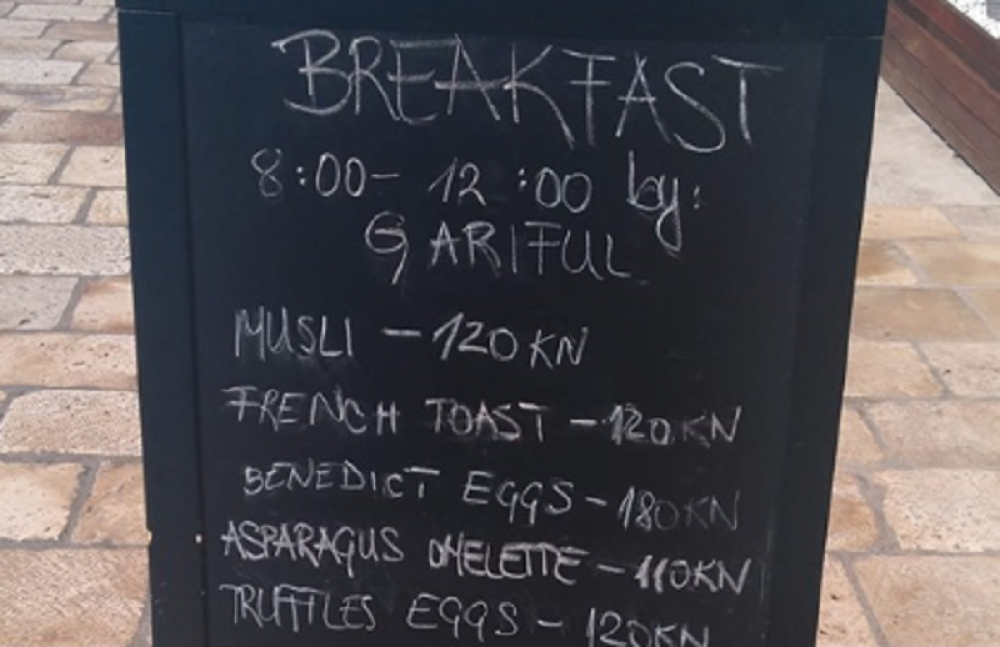 Za doručak vam uzmu 1.750 dinara! Za jaja "Benedikt" 2.860 dinara! Stranci OGORČENI! Sad su im otišli i VIŠE NIKAD! (FOTO)