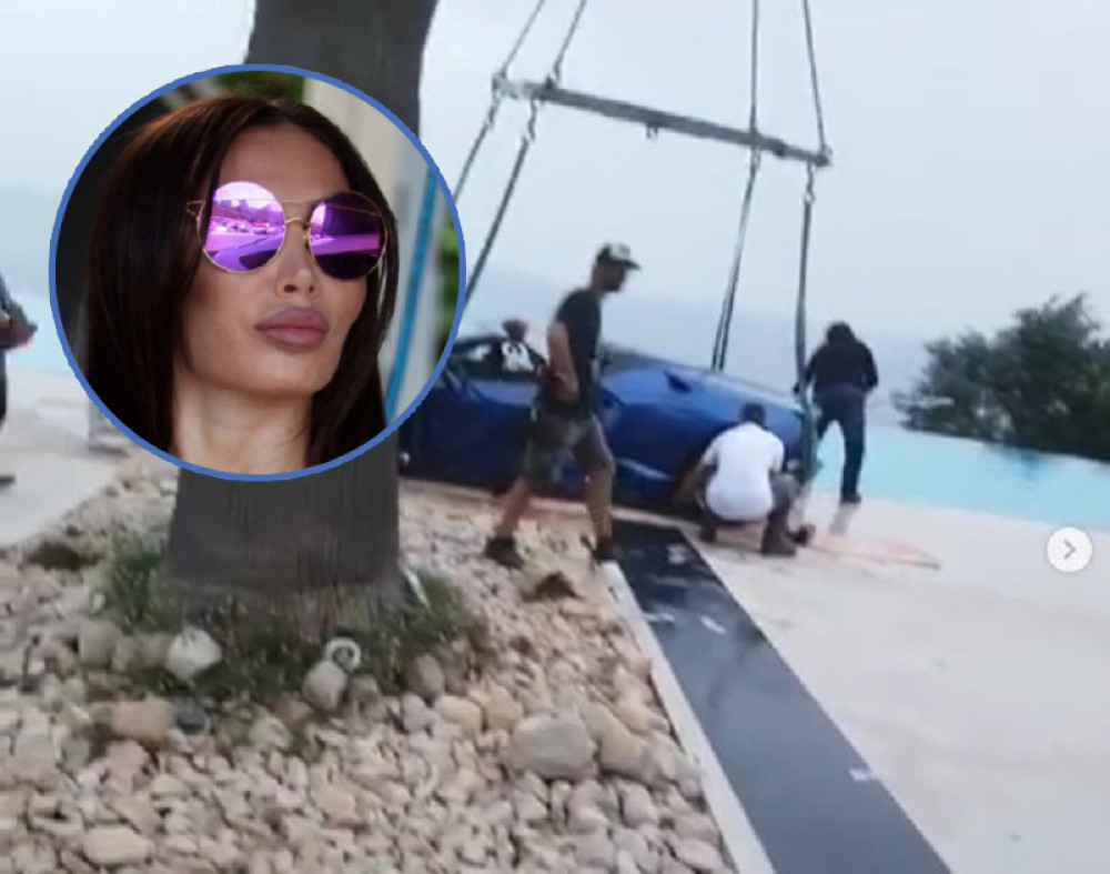 Sorajin auto od 200.000 EVRA završio u vodi! Njeno objašnjenje zapalilo društvene mreže, komentari pljušte! (HIT VIDEO)