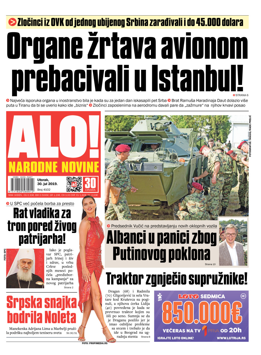 Organe iskasapljenih Srba avionom prebacivali u Istanbul! ČITAJTE U "ALO!"