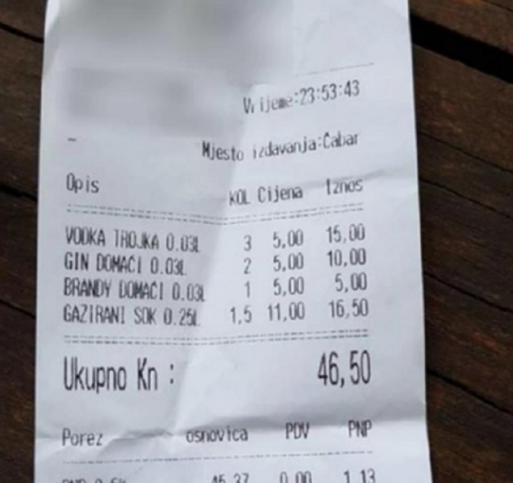 Voditelj otišao u provod, a kada su mu doneli račun nije mogao da veruje KOLIKO treba da plati! ŠOK (FOTO)