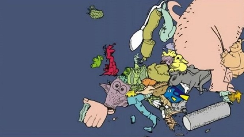 Poznati jutjuber pokazao na šta podseća oblik evropskih zemalja: Srbima udario na NAJSVETIJE! Haos na društvenim mrežama! (FOTO/ VIDEO)