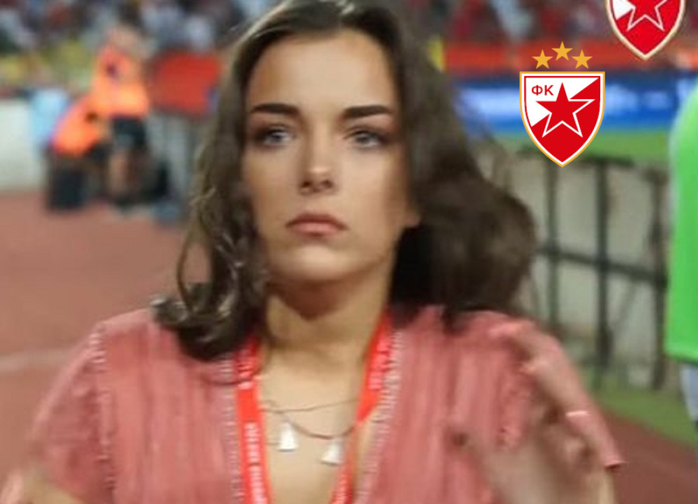 Voditeljka na meču Zvezde nije mogla da dođe sebi! Pre toga je SVE PREDOSETILA (VIDEO)