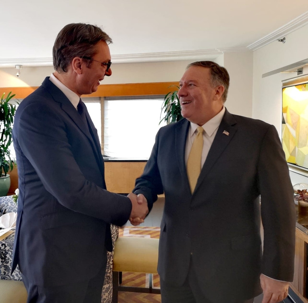 Pompeo javno pohvalio predsednika Srbije, a onda je usledio snažan odgovor (FOTO)