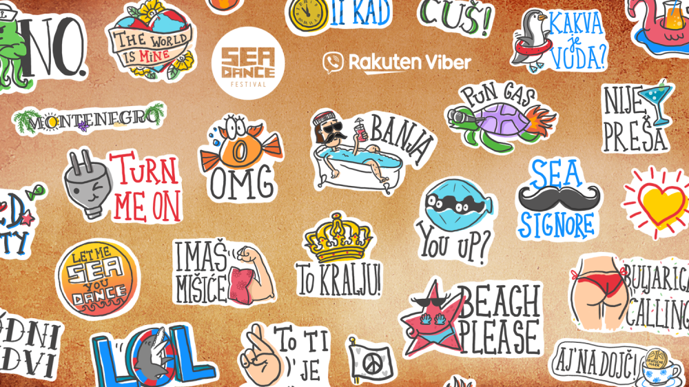 EXIT predstavlja lepote Crne Gore kroz Sea Dance stikere na Rakuten Viberu za preko milijardu korisnika širom sveta!