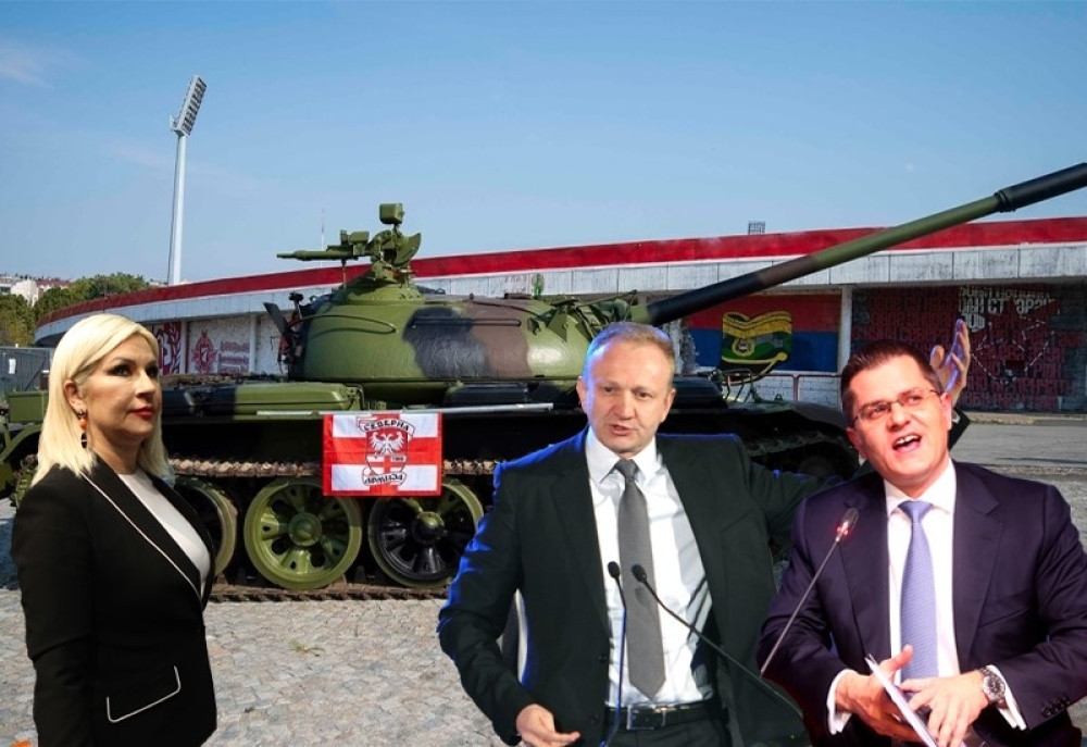 EKSKLUZIVNO SAZNAJEMO: Đilas, Jeremić i Zorana Mihajlović tražili da se ukloni tenk ispred Marakane! (FOTO)
