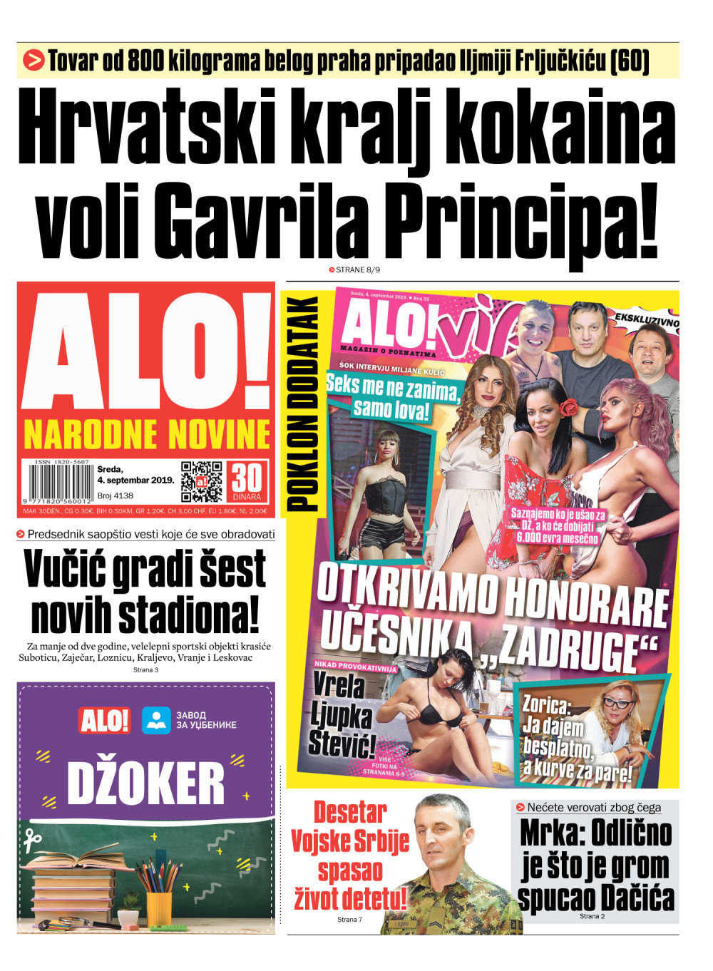 Otkriveno da tovar od 800 kilograma belog praha pripadao Iljmiji Frljučkiću (60)! ČITAJTE U "ALO!"